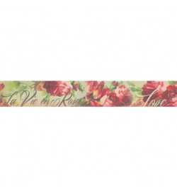 WASHI TAPE STAMPERIA 3 CM x 5 M RED ROSES