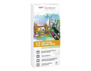 ROTULADOR TOMBOW ABT  SET 12 COLORES PASTEL
