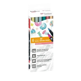 ROTULADOR TOMBOW ABT  SET 6 CANDY COLORS