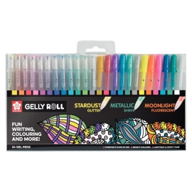 GELLY ROLL MIX SET 24 COLORES