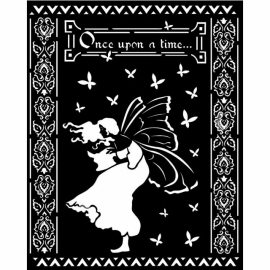 STENCIL STAMPERIA 20x25 ONCE UPON A TIME