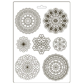 MOLDE FLEXIBLE STAMPERIA A4 PASSION ROUND LACE