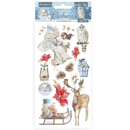 CHIPBOARD STAMPERIA 15x30 WINTER TALES CHRISTMAS
