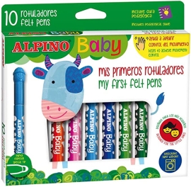 ROTULADORES ALPINO BABY 10 COLORES ROTULADORES ALPINO BABY 10 COLORES