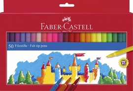 ROTULADORES FABER CASTELL 50 COLORES 554250