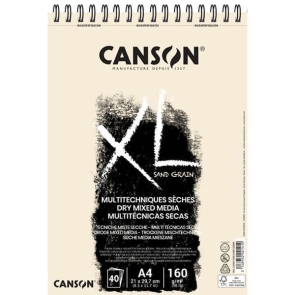 BLOC CANSON XL MULTI T  CNICAS SECAS SAND GRAIN A4 160 GR 40 