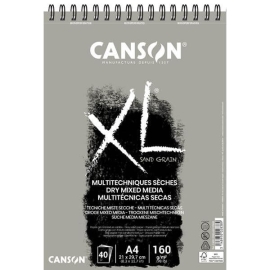 BLOC CANSON XL MULTI T  CNICAS SECAS SAND GRAIN GRIS A4 160 GR 40 H