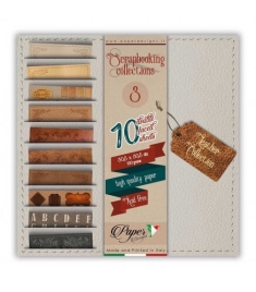 PAPEL SCRAP PAPERDESIGNS KIT 30x30 LEATHER COLLECTION