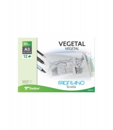 PAPEL VEGETAL A3 FABRIANO  PACK 12 H 90 GR