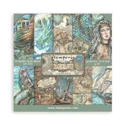 PAPEL SCRAP STAMPERIA KIT 30x30 SONGS OF THE SEA
