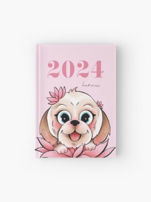 AGENDA 2024 HANNAI LOTUS DOG A6 S V BOOK