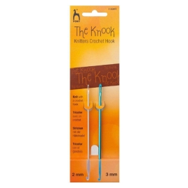 AGUJA GANCHILLO CON OJAL KNOOKING PONY  SET 2 Y 3 MM